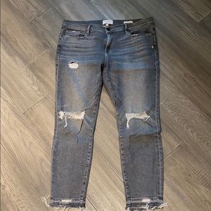 Frame Le Garcon distressed jeans